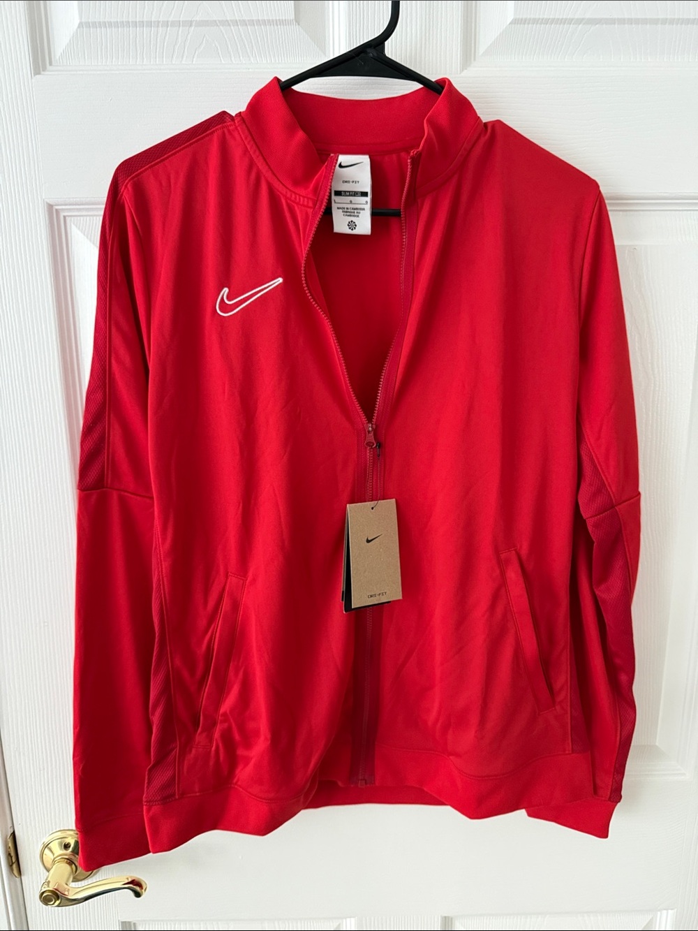 Nike Red Performance Full-Zip Track Jacket